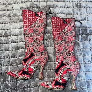 Miu Miu Floral Boots